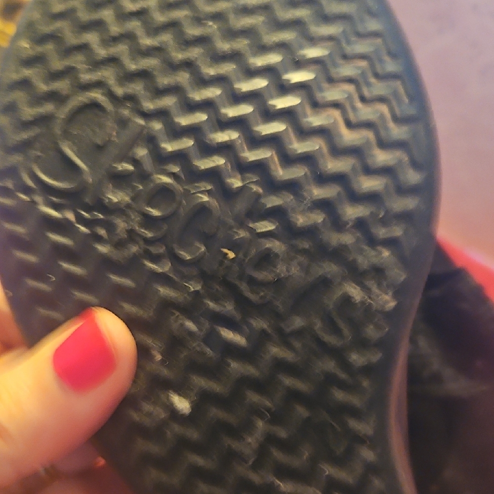 Skechers Black Wedge Sandals for Women - Picture 6 of 9